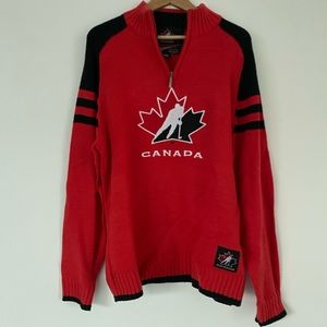 Canada Hockey Sweater Pullover Red & Black
